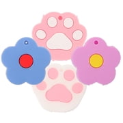 UPGRATOR 4pcs Key Covers Cute Silicone Keychains Blue for Giving