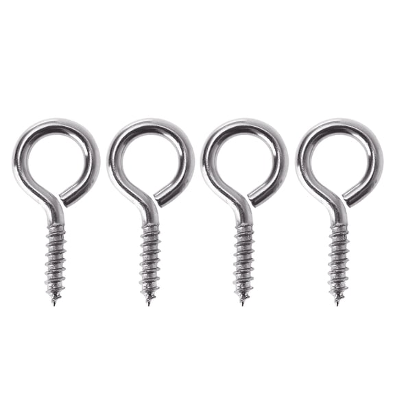 UPGRATOR 50Pcs Plated Silver Screw Eye Pins for Craft Projects Including Corked Bottle Charms with Durable Design