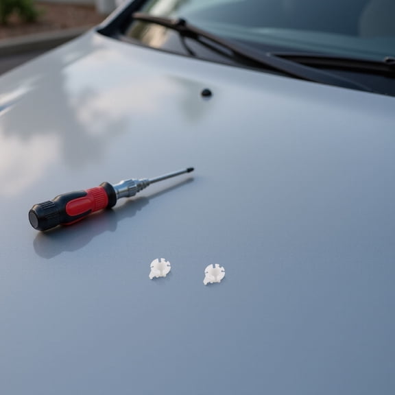 UPGRATOR 50Pcs Car Windshield Wiper Linkage Clips White Plastic Easy Installation Weatherproof