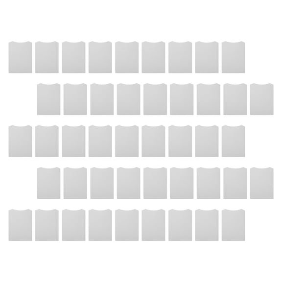 UPGRATOR 50Pcs White Shirt Packaging Cardboards with Precision Cutting for Retail and Online Display
