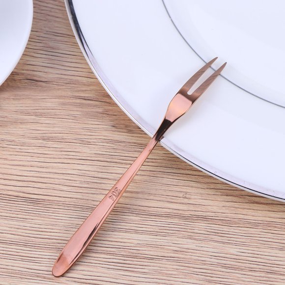 UPGRATOR 52Pcs Stainless Steel Fruit Forks For Outdoor Picnic And Wedding Party