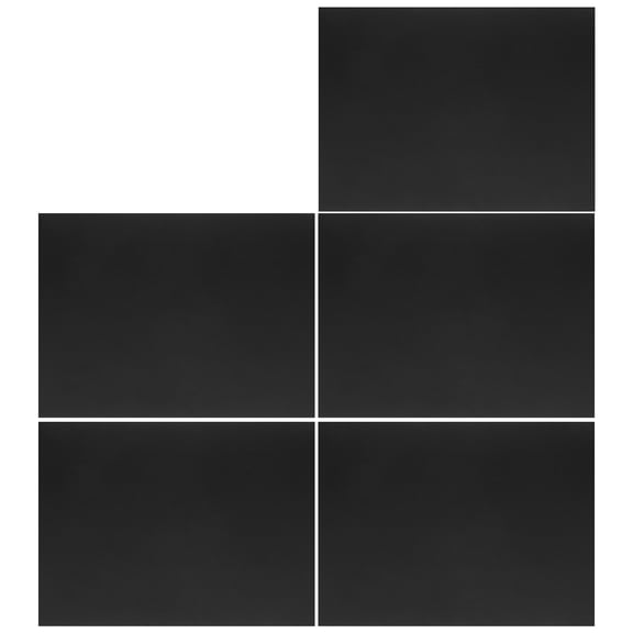 UPGRATOR 5Pcs Black Heat Shrinkable Film Sheets Matte Texture DIY Craft Material for Making