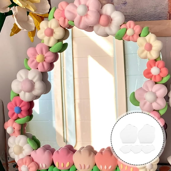 UPGRATOR 5Pcs DIY Mirror for Personal Use Silver Color 15x4.7in Size 2mm Thick