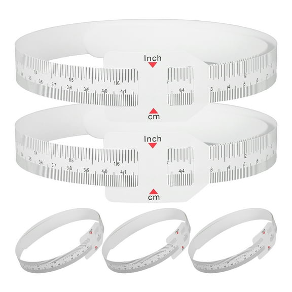 UPGRATOR 5-Pack Circumference Measuring Rulers Plastic for and Home Use