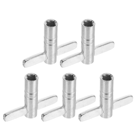 UPGRATOR 5Pcs Plated Silver Drum Key Metal Construction Suitable for Drum and Percussion