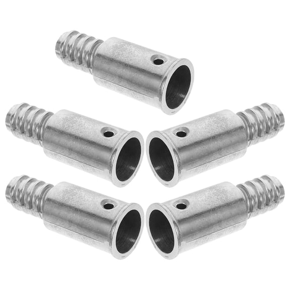 UPGRATOR 5Pcs Broom Handle Threaded Insert with Rivet Reinforcement for Secure Fit