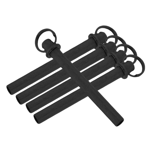 UPGRATOR 5Sets Folding Fan Maintenance Kit with Black Fan Shafts and Goldplated Fastener Nails for Craft Use
