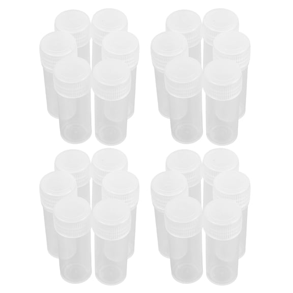 UPGRATOR Transparent Circular Plastic Box Freezing Tubes Preventing Leakage 60pcs