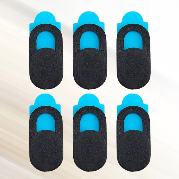 UPGRATOR 6Pcs Black Webcam Cover Slider Durable ABS Plastic for Tablets Laptops and Computers