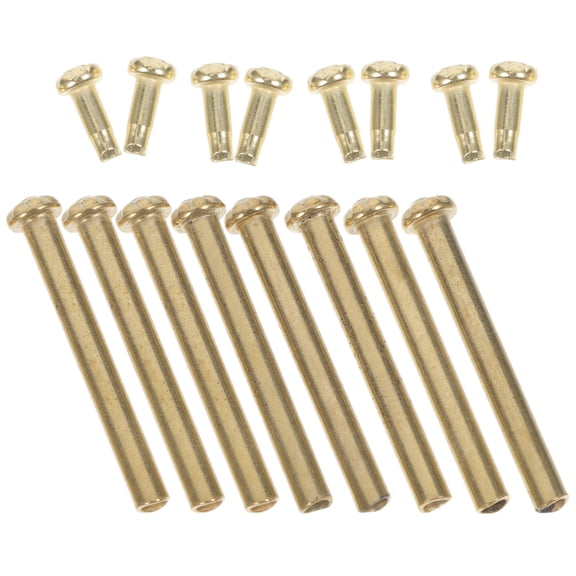 UPGRATOR 6Pcs Hexagonal Doubleended Golden Rivets For DIY Repairs On Folding Fans