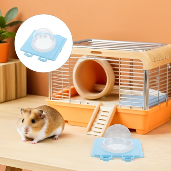 UPGRATOR 6Pcs Sky Blue Pet Cage Tunnel Link Module for Seamless Hamster Cage Expansion and Modular Habitat Connectivity