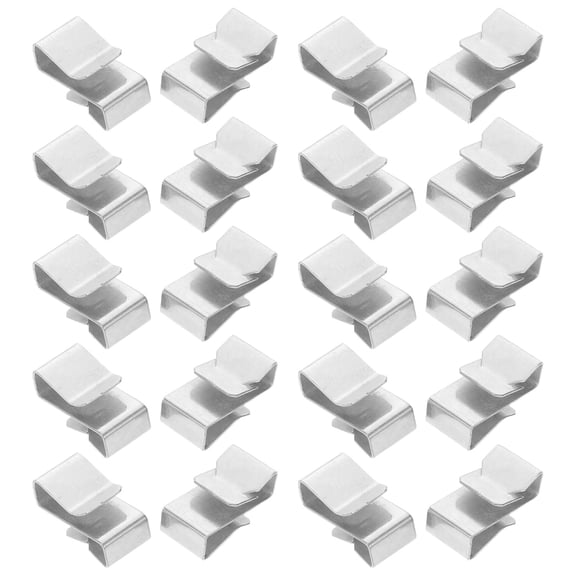 UPGRATOR 75Pcs Heavy Duty Metal Wire Clamp Clips Plated Silver Wire Retainer for Automotive Cord Setup