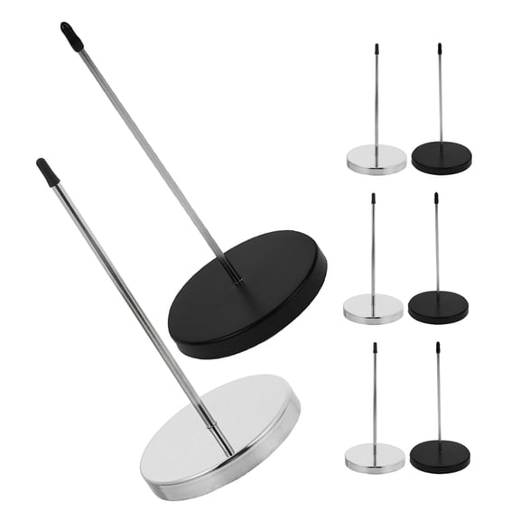 UPGRATOR 8Pcs Restaurant Check Holder Metal Receipt Stabbers with Round Base for Efficient Ticket Organization