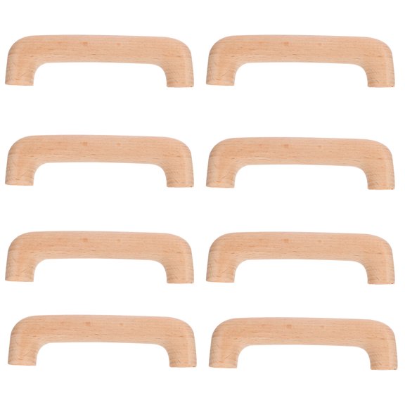 UPGRATOR 8Pcs Rustic Wood Color Drawer Pulls Replacement Handle for Kitchen Cabinets