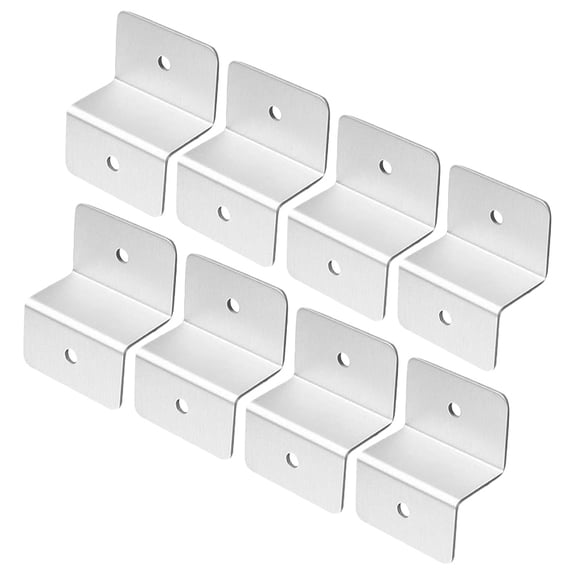 UPGRATOR 8Pcs Solar Panel Bracket Set Z Shape Mounting Aluminum Alloy For Garages