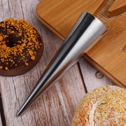 UPGRATOR Baking Molds Plated Silver Conical Shaped Croissant Mould Easy to Use 9Pcs