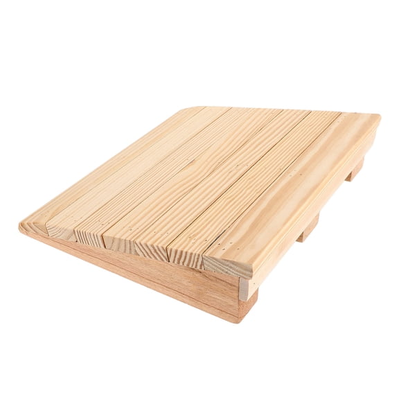 UPGRATOR Adjustable Solid Wood Curb Ramp for Driveways and Doorways Anti Slip Portable Threshold Ramp