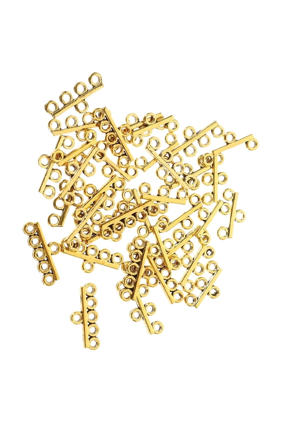 Alloy Charms Connectors 40Pcs for Jewelry Making with Golden Color and Durable Material