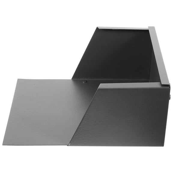 UPGRATOR Dark Grey Aluminum Downspout Splash Block with Basket Design for Efficient Rainwater Drainage