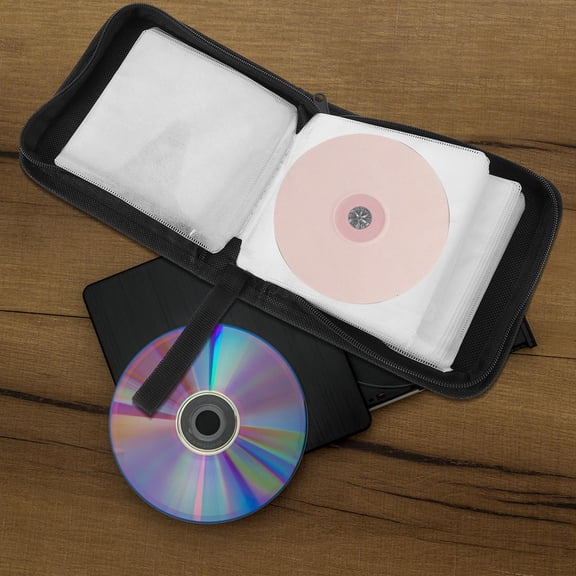 UPGRATOR Aluminum Alloy and PVC CD Storage Box for Home and Gamer Organization, 1-Pack Container