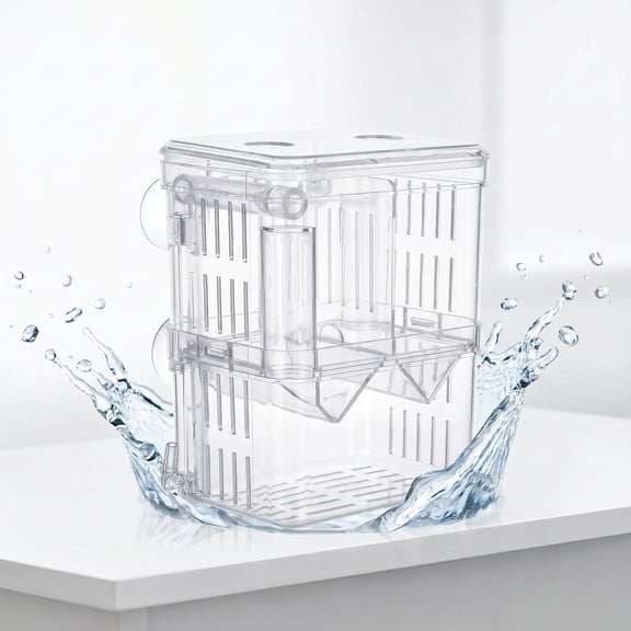 UPGRATOR Aquarium Isolation Case with Transparent Design for Fish Hatchery and Separation