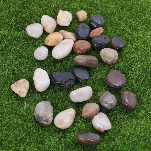 UPGRATOR Assorted Color Rain Flower Stones Natural Cobblestone for Garden Landscape and Fish Tank