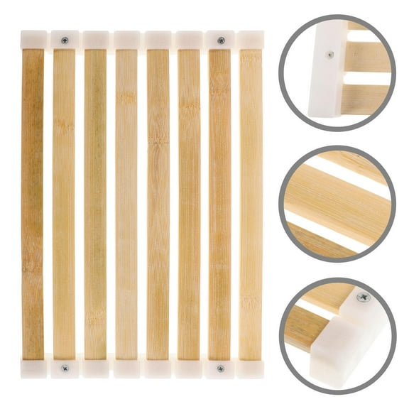 UPGRATOR Bamboo Floor Mat Nonslip Easy to Clean 1Pack 33.0x23.0x1.0in Suitable for Indoor and Outdoor Saunas
