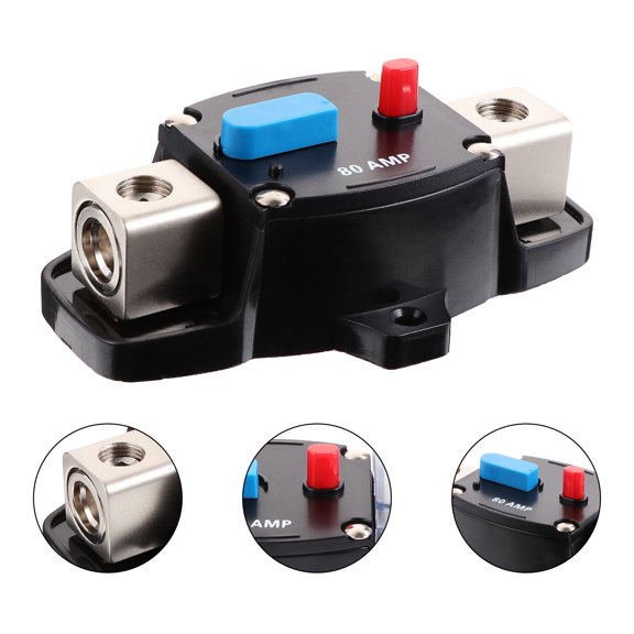 UPGRATOR Circuit Breaker Black Alloy Car Current Protector Easy Reconnect Switch
