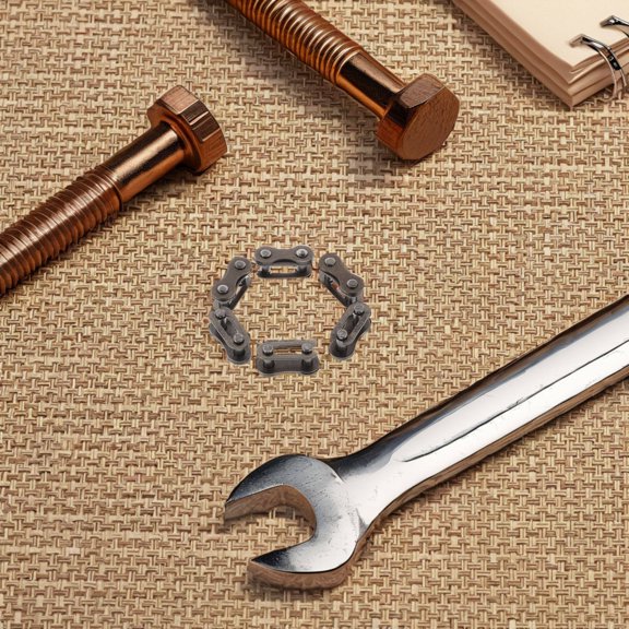 UPGRATOR Bike Chain Link 40Pcs Manganese Steel Dark Brown for Quick and Secure Connection