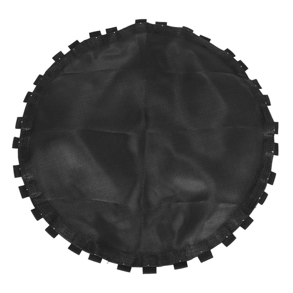 UPGRATOR Black Mesh Round Trampoline Mat Replacement Pad with Precise Sewing for Outdoor Use and Comfortable Bounce