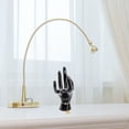 Hand Babd Design UPGRATOR Black Plastic Hand Shape Ring Holder with Creative Design for ...