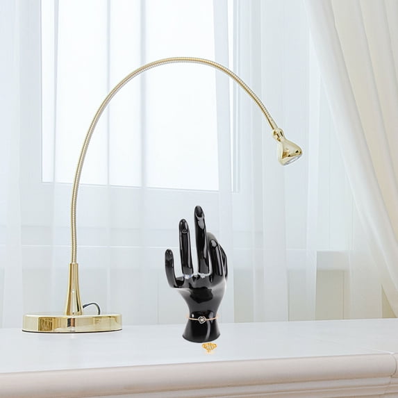 Hand Babd Design UPGRATOR Black Plastic Hand Shape Ring Holder with Creative Design for ...