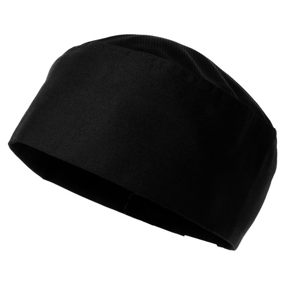 UPGRATOR Black Skin Friendly Cotton Chef Hat for Chefs Cooks and Restaurant Staff
