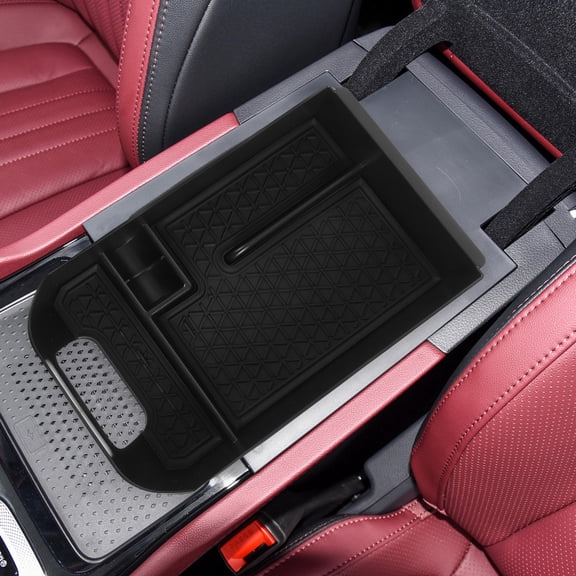 UPGRATOR Black Vehicle Dashboard Organizer Box with Multi Functional Storage Compartments