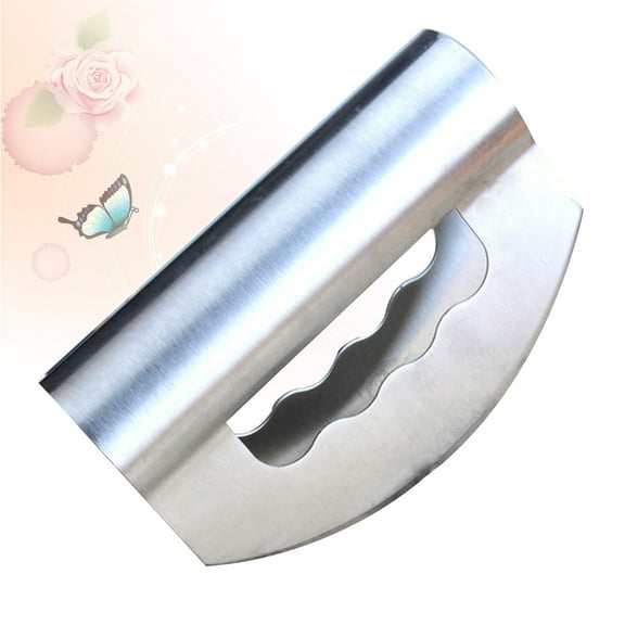 UPGRATOR Multipurpose Stainless Steel Salad Chopper with Protective Covers and Ergonomic Design