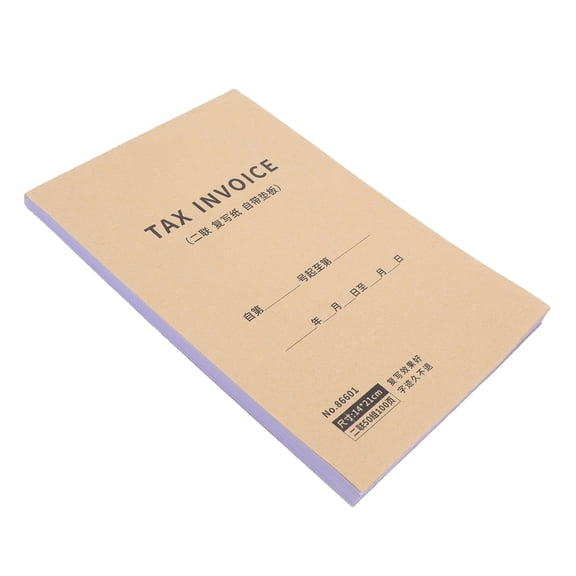 UPGRATOR Business Invoice Receipt Book 2-Part English Tax Invoice Forms for Small Business