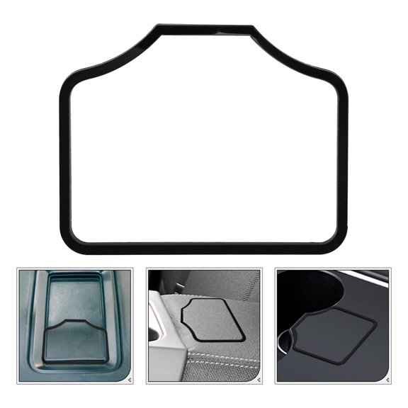 UPGRATOR Car Owners 1Set White Plastic Center Console Key Card Ring with Anti-slip Function