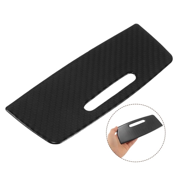 UPGRATOR Carbon Fiber Car Center Console Storage Panel Cover with Gear Shift Trim and Interior Organizer Box