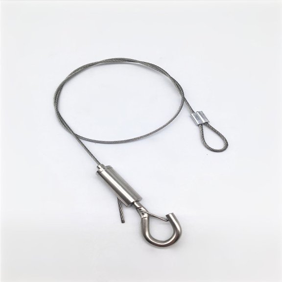 UPGRATOR Ceiling Light Hanging Cables, 2-Piece 50cm Wire Rope Set with