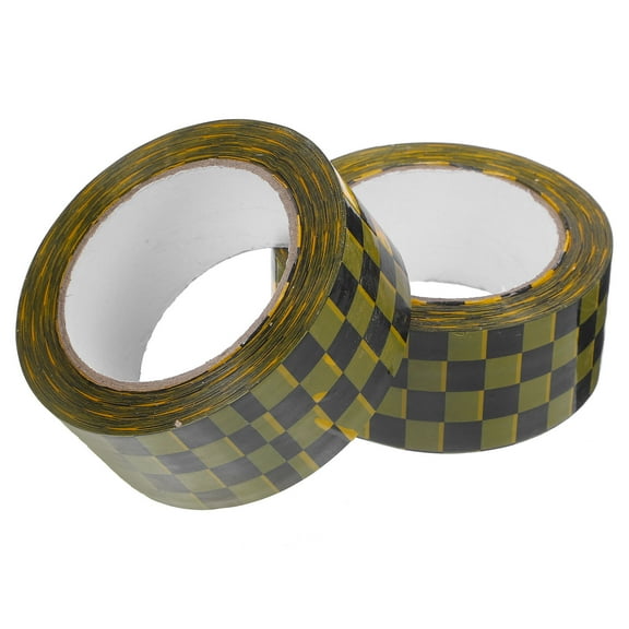 UPGRATOR Checker Packing Tape 2 Rolls BOPP Duct Tape for Box Sealing and Craft Projects 1181x1.9in