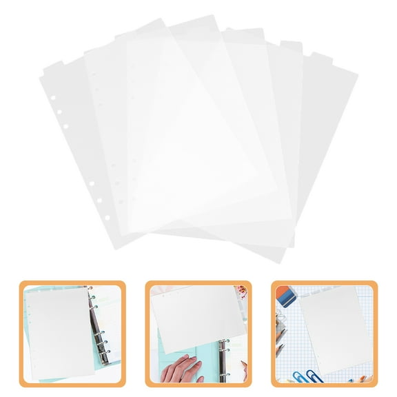 UPGRATOR Clear Plastic Binder Dividers with Tabs for Notebook Indexing and Office Document Organization