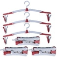 thumbnail image 1 of UPGRATOR 6-Piece Foldable Clothing Drying Rack with Hangers, Ideal for Travel and Home Use, 1 of 8