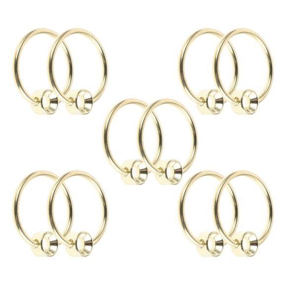 UPGRATOR Cutting Board Hanging Ring Handle Loop Grip 10pcs Iron Golden