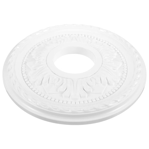 UPGRATOR Durable White Ceiling Medallion Ring for Ceiling Fans and Light Fixtures Easy Installation