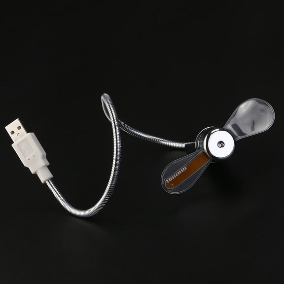 UPGRATOR Desktop LED Fan with Programmable Message and Soft Blades for Office Cooling