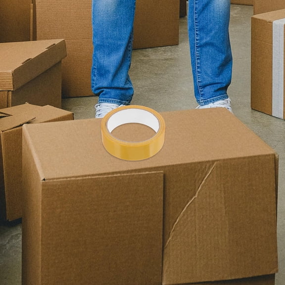 UPGRATOR Double Sided Tape Heavy Duty Waterproof Strong Adhesive Yellow Tape for Decoration