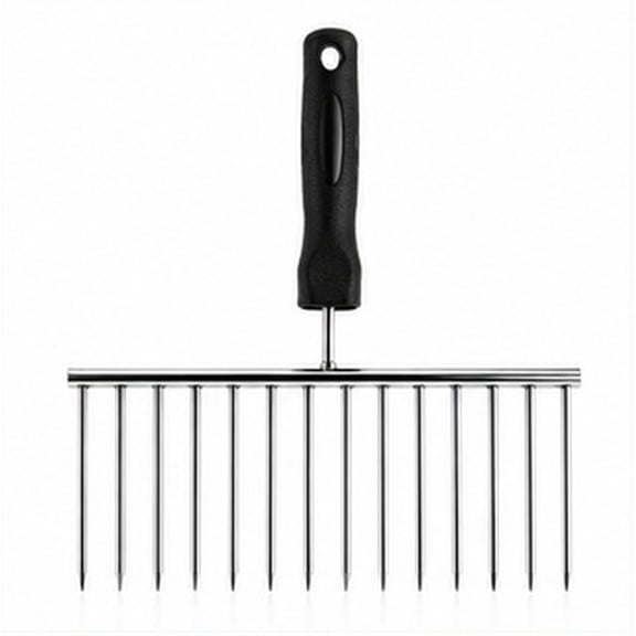 UPGRATOR Drywall Texture Comb Tool, Stainless Steel Artistic Graining Brush for Wall Decoration Projects