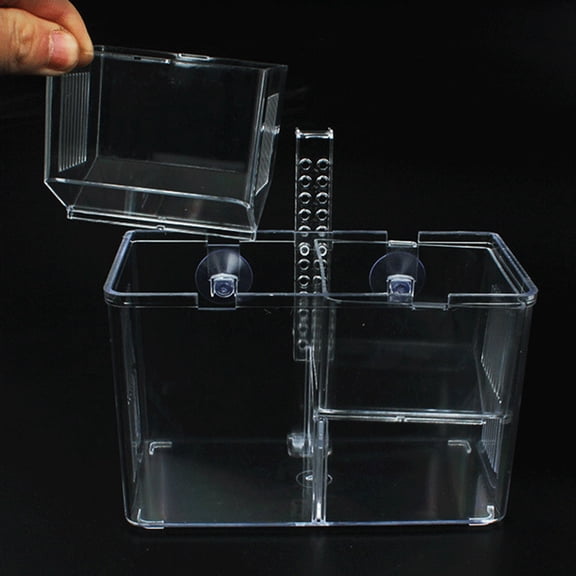 UPGRATOR Durable Plastic Fish Tank Isolation Box for Safe Fish Breeding and Easy Cleaning