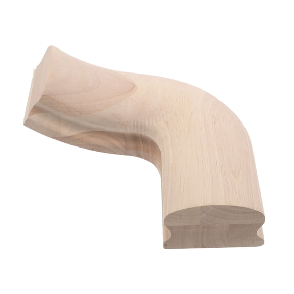 UPGRATOR Easy Install Solid Wood Stair Handrail Elbow Fitting for Home Staircase Railings