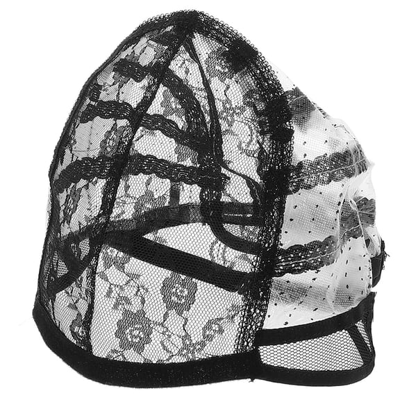 UPGRATOR Black Elastic Wig Cap for Wig Making, Breathable Mesh Hair Net with Adjustable Fit for Secure Comfort